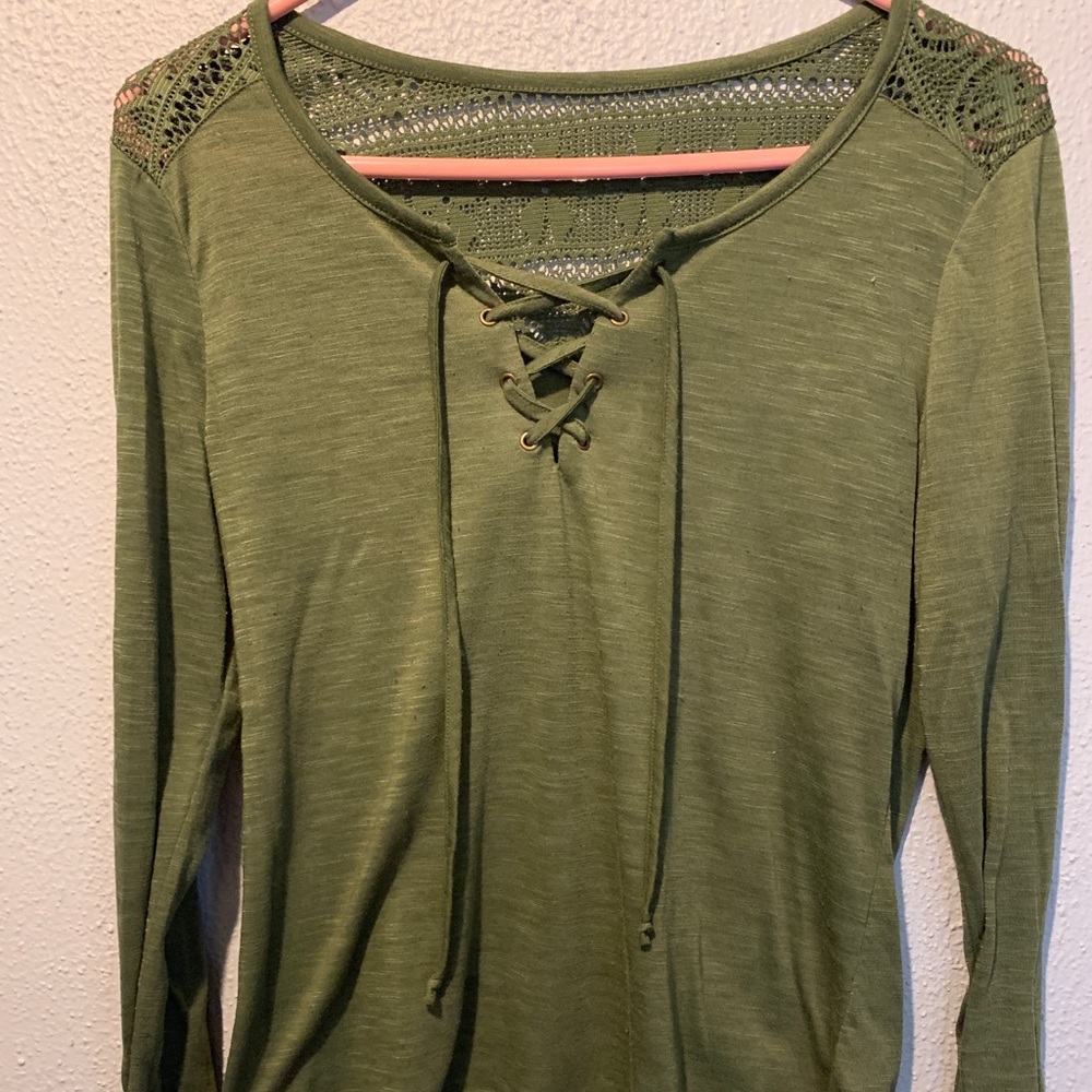 Self Esteem Women’s Olive Long Sleeved Top
